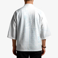 Samoa Lotu Tamaiti Mamanu Siapo Kimono Off White Plumeria LT7 - Polynesian Pride