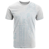 Samoa Lotu Tamaiti Mamanu Siapo T Shirt Off White Plumeria - Polynesian Pride