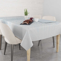 Samoa Lotu Tamaiti Mamanu Siapo Tablecloth Off White Plumeria LT7 - Polynesian Pride