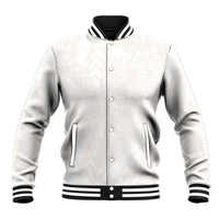 Samoa Lotu Tamaiti Ivory Baseball Jacket Teuila Tatau LT7 Unisex Ivory - Polynesian Pride