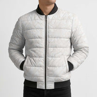 Samoa Lotu Tamaiti Ivory Bomber Puffer Jacket Teuila Tatau LT7 - Polynesian Pride
