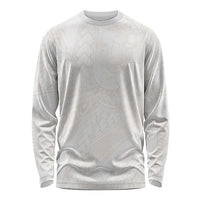 Samoa Lotu Tamaiti Ivory Long Sleeve Shirt Teuila Tatau LT7 Unisex Ivory - Polynesian Pride