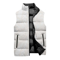 Samoa Lotu Tamaiti Ivory Sleeveless Puffer Jacket Teuila Tatau LT7 - Polynesian Pride