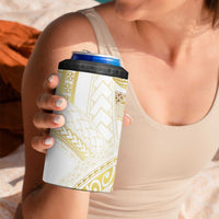 Samoa Lotu Tamaiti Gold 4 in 1 Can Cooler Tumbler Teuila Tatau LT7 - Polynesian Pride
