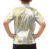 Samoa Lotu Tamaiti Gold Hawaiian Shirt Teuila Tatau LT7 - Polynesian Pride