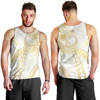 Samoa Lotu Tamaiti Gold Men Tank Top Teuila Tatau - Polynesian Pride