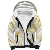 Samoa Lotu Tamaiti Gold Sherpa Hoodie Teuila Tatau LT7 Unisex Gold - Polynesian Pride