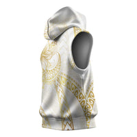 Samoa Lotu Tamaiti Gold Sleeveless Hoodie Teuila Tatau LT7 - Polynesian Pride