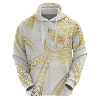 Samoa Lotu Tamaiti Gold Zip Hoodie Teuila Tatau - Polynesian Pride