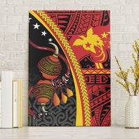 Papua New Guinea Independence Canvas Wall Art PNG Bagi and Lime Pot LT7 Without Frame Black - Polynesian Pride