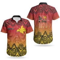 Papua New Guinea 1975 To The Future Personalised Couples Matching Short Sleeve Bodycon Dress and Hawaiian Shirt Sepik Masks LT7 - Polynesian Pride