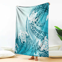 Polynesia Turtle Blanket Watercolor Abstract Style LT7 - Polynesian Pride