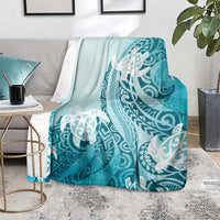 Polynesia Turtle Blanket Watercolor Abstract Style LT7 - Polynesian Pride