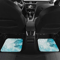 Polynesia Turtle Car Mats Watercolor Abstract Style LT7 Set 2pcs - Back Blue - Polynesian Pride