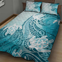 Polynesia Turtle Quilt Bed Set Watercolor Abstract Style LT7 - Polynesian Pride
