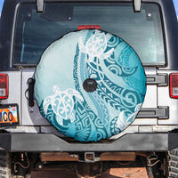Polynesia Turtle Spare Tire Cover Watercolor Abstract Style LT7 Blue - Polynesian Pride