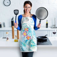 Sea Blue Polynesian Jellyfish Apron Watercolor Glows LT7 - Polynesian Pride