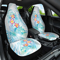 Sea Blue Polynesian Jellyfish Car Seat Cover Watercolor Glows LT7 One Size Light Blue - Polynesian Pride
