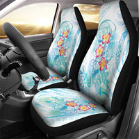 Sea Blue Polynesian Jellyfish Car Seat Cover Watercolor Glows LT7 - Polynesian Pride