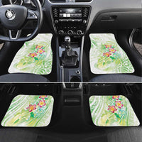 Summer Green Polynesian Jellyfish Car Mats Watercolor Glows LT7 Set 4pcs Light Green - Polynesian Pride