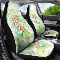 Summer Green Polynesian Jellyfish Car Seat Cover Watercolor Glows - Polynesian Pride