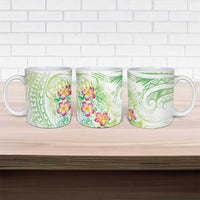 Summer Green Polynesian Jellyfish Ceramic Mug Watercolor Glows LT7 - Polynesian Pride