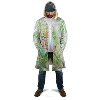 Summer Green Polynesian Jellyfish Cloak Watercolor Glows - Polynesian Pride