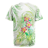 Summer Green Polynesian Jellyfish Rugby Jersey Watercolor Glows LT7 - Polynesian Pride