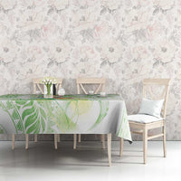 Summer Green Polynesian Jellyfish Tablecloth Watercolor Glows LT7 - Polynesian Pride