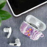 Lavender Polynesian Jellyfish AirPods Case Watercolor Glows LT7 - Polynesian Pride