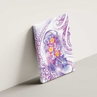 Lavender Polynesian Jellyfish Canvas Wall Art Watercolor Glows LT7 - Polynesian Pride