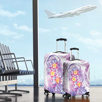 Lavender Polynesian Jellyfish Luggage Cover Watercolor Glows LT7 - Polynesian Pride