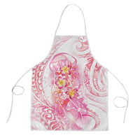 Rose Pink Polynesian Jellyfish Apron Watercolor Glows LT7 Rose Pink - Polynesian Pride