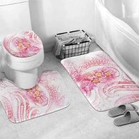 Rose Pink Polynesian Jellyfish Bathroom Set Watercolor Glows - Polynesian Pride
