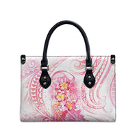 Rose Pink Polynesian Jellyfish Leather Bag Watercolor Glows - Polynesian Pride