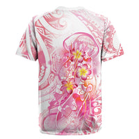Rose Pink Polynesian Jellyfish Rugby Jersey Watercolor Glows LT7 - Polynesian Pride