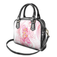 Rose Pink Polynesian Jellyfish Shoulder Handbag Watercolor Glows LT7 - Polynesian Pride