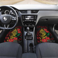 Vanuatu Meri Krismas Car Mats Conch Shell Tribal Art LT7 Set 2pcs - Front Art - Polynesian Pride