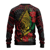 Vanuatu Meri Krismas Ugly Christmas Sweater Conch Shell Tribal Art