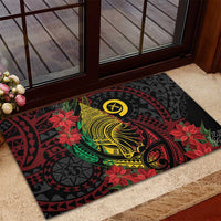 Vanuatu Meri Krismas Rubber Doormat Conch Shell Tribal Art LT7 - Polynesian Pride