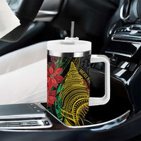 Vanuatu Meri Krismas Tumbler With Handle Conch Shell Tribal Art LT7 - Polynesian Pride