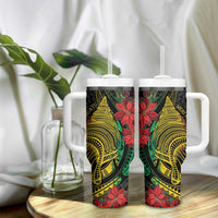 Vanuatu Meri Krismas Tumbler With Handle Conch Shell Tribal Art LT7 - Polynesian Pride