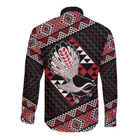 Taniko Aotearoa Long Sleeve Button Shirt Poutama Mix Piwakawaka