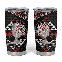 Taniko Aotearoa Tumbler Cup Poutama Mix Piwakawaka LT7 Red - Polynesian Pride