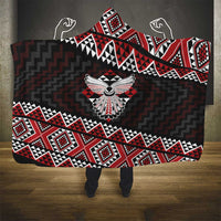 Taniko Aotearoa Hooded Blanket Poutama Mix Piwakawaka - Ver02 LT7 - Polynesian Pride