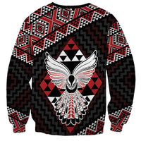 Taniko Aotearoa Sweatshirt Poutama Mix Piwakawaka - Ver02 LT7 - Polynesian Pride
