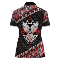 Taniko Aotearoa Women Polo Shirt Poutama Mix Piwakawaka - Ver02