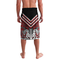 Maori Tukutuku Taniko Motifs Lavalava Red Poutama Mix Kowhaiwhai LT7 - Polynesian Pride