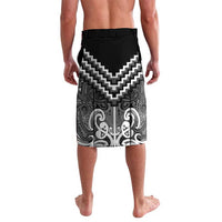 Maori Tukutuku Taniko Motifs Lavalava Black Poutama Mix Kowhaiwhai