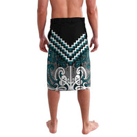 Maori Tukutuku Taniko Motifs Lavalava Teal Poutama Mix Kowhaiwhai